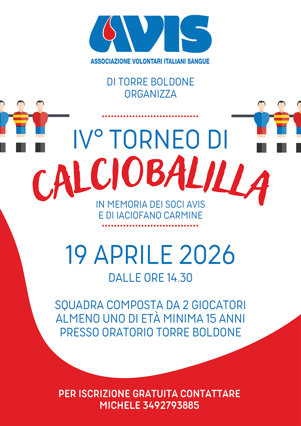 AVIS Torre Boldone - 4° Torneo di Calciobalilla